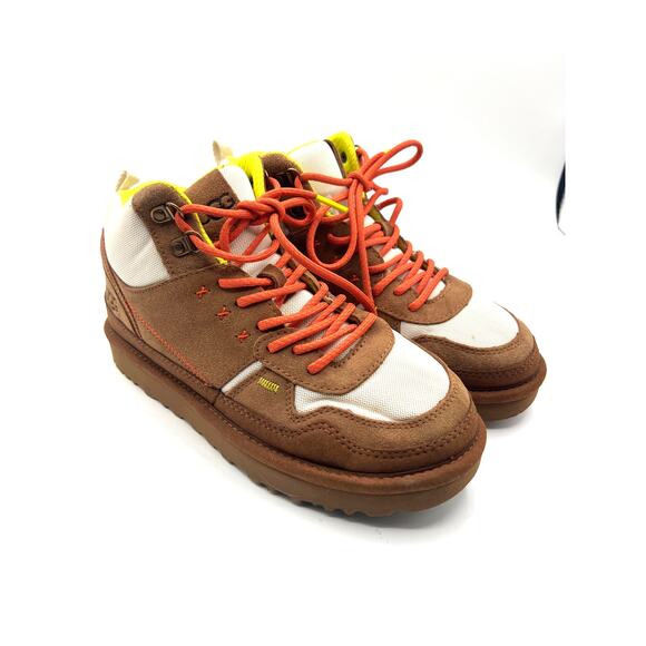 UGG Highland Hi Heritage Sneaker In Chestnut Womans Size 9 - Picture 1 of 7